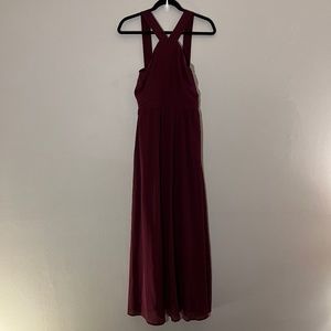 Air of Romance Burgundy Maxi Dress